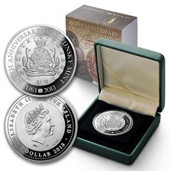 Silbermünze 1 Unze - 1$ - 999 Feinsilber - 250th Anniversary of Suzunsky Mint